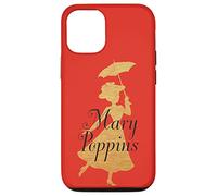 Coque pour iPhone 12/12 Pro Disney Classic Mary Poppins Silhouette Rouge