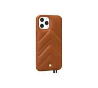 Coque pour iPhone 12 / 12 Pro en Cuir Louvre Marron