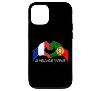 Coque pour iPhone 12/12 Pro France et Portugal Français Portugais Le Mélange Parfait Cœu