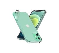 Coque pour iPhone 12, 12 Pro Gel Silicone Coins Rebords Renforcés Antichoc, Transparent