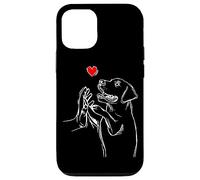 Coque pour iPhone 12/12 Pro Les Labrador Retrievers adorent les chiens Black Golden