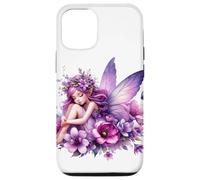 Coque pour iPhone 12/12 Pro Lilas Fée Lilas Fées Fleurs de Lys