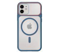 Coque pour iPhone 12 / 12 Pro MagSafe Bimatière Dos Rigide Bleu