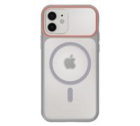 Coque pour iPhone 12 / 12 Pro MagSafe Bimatière Dos Rigide Gris