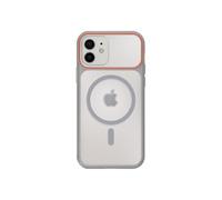 Coque pour iPhone 12 / 12 Pro MagSafe Bimatière Dos Rigide Gris