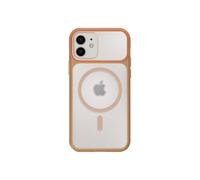 Coque pour iPhone 12 / 12 Pro MagSafe Bimatière Dos Rigide Marron