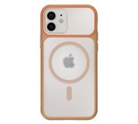 Coque pour iPhone 12 / 12 Pro MagSafe Bimatière Dos Rigide Marron