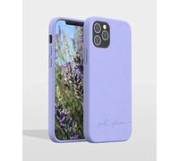 Just Green - Coque de protection pour téléphone portable - matériau 100 % biodégradable - lavande - pour Apple iPhone 12, 12 Pro