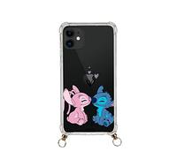 Coque pour iPhone 12-12 Pro Officiel de Lilo & Stitch Baiser Pendentif Transparent pour protéger votre téléphone. Choisissez le type de coque que vous aimez le plus avec licence officielle Disney
