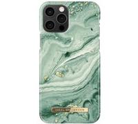 Coque pour iPhone 12/12 Pro Plastique Mint Swirl iDeal of Sweden Green Marble G