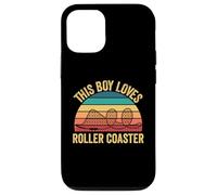 Coque pour iPhone 12/12 Pro Rollers Coaster Vintage This Boy Loves Roller Coaster