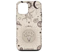 Coque pour iPhone 12/12 Pro Signe astrologique du zodiaque céleste Capricorne esthétique