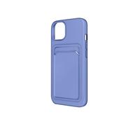 Coque pour iPhone 12 et 12 Pro Silicone Souple Porte-carte Violet