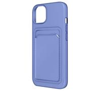 Coque pour iPhone 12 et 12 Pro Silicone Souple Porte-carte Violet