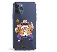 Coque pour iPhone 12 - iPhone 12 Pro Officielle Dragon Ball Maître Muten Roshi pour Protéger votre téléphone. Coque en Silicone Flexible pour Apple avec Licence Officielle Dragon Ball.