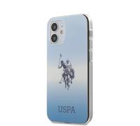 Coque pour iPhone 12 Mini Assn Logo Gradient Ultra Résistant U.S Polo Bleu ciel