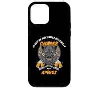 Coque pour iPhone 12 mini Chasse Au Sanglier et Apéros Cadeau Pour Chasseur