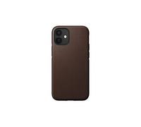 Coque pour iPhone 12 Mini Compatible MagSafe en Cuir Souple Marron