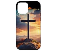 Coque pour iPhone 12 mini Croix du dimanche de la résurrection de Jésus-Christ Foi chrétienne