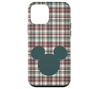Coque pour iPhone 12 mini Disney Mickey Mouse Tête Icône Noël Vacances Plaid