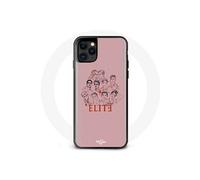 Coque pour iphone 12 Mini Elite Saison 5 Affiche personnages Fanart Logo