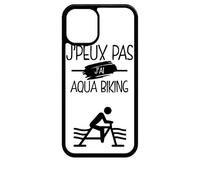 Coque Pour Iphone 12 Mini - J Peux Pas J Ai Aqua Biking 1 - Noir