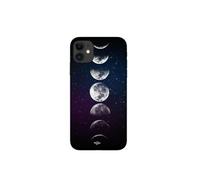 Coque de téléphone - MANIACASE - Iphone 12 mini - Silicone - Souple - Lune phase nuit étoile