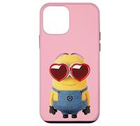 Coque pour iPhone 12 mini Minions Cute Bob In Love Heart Shaped Glasses Portrait