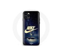 Coque pour Iphone 12 Nike Logo Doré Nuit Etoilée