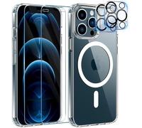 Coque pour iPhone 12 Pro - MASSILIA TECH - Transparent - Souple - Compatible MagSafe