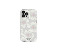 Coque pour iPhone 12 Pro Max / 13 Pro Max Gamme Hollyhock Imprimé Rose Trémière Kate Spade Blanc