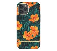 Coque pour iPhone 12 Pro Max Antichocs Motifs Hibiscus Orange