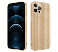 Coque pour iPhone 12 PRO MAX Brushed Or Caméra Protection