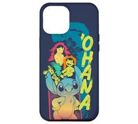 Coque pour iPhone 12 Pro Max Disney Lilo & Stitch Beach Vibes avec Nani & Scrump 'Ohana