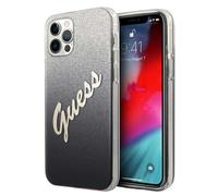 Guess Guhcp12Lpcuglsbk Iphone 12 Pro Max 6.7 Black/Black Hardcase Glitter Gradient Script