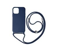 Coque pour iPhone 12 Pro Max Semi-Rigide Soft-Touch, Cordon Tour de Cou
