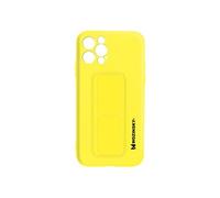 Coque pour iPhone 12 Pro Max Silicone Support Magnétique Pliable jaune