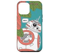 Coque pour iPhone 12 Pro Max Star Wars BB-8 Croquis à trois points Bleu sarcelle