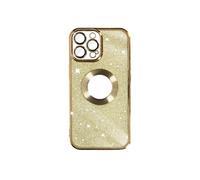 Coque pour iPhone 12 Pro Paillette Amovible Silicone Gel Série Protecam Spark Dorée