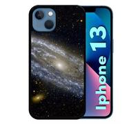 Coque Pour Iphone 13 - Andromède - Silicone - Noir