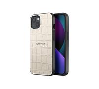 Coque pour iPhone 13 Antichoc Croco Elégant Beige