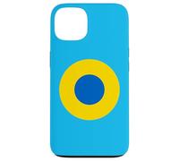 Coque pour iPhone 13 Cocarde d'avion bleu et jaune de l'armée de l'air ukrainienne