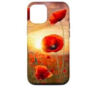 Coque pour iPhone 13 coquelicot coquelicots rouge fleurs fleur nature paysage