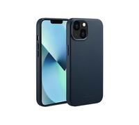 Accezz Coque arrière en cuir avec MagSafe pour iPhone 13 - Nightfall Blue