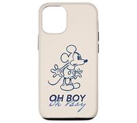 Coque pour iPhone 13 Disney Mickey Mouse Oh Boy Oh Boy Rétro Vintage Lineart