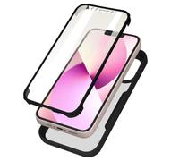 Coque pour iPhone 13 Dos Plexiglas Avant Polymère Coins Renforcés Noir