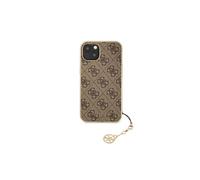 Coque pour iPhone 13 Edition 4G Charm avec Pendentif Marron