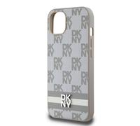 Coque pour iPhone 13 Élégante avec Motifs à Carreaux et à Rayures Beige