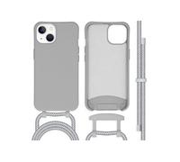 imoshion Coque de couleur avec cordon amovible pour Apple iPhone 13 - Gris