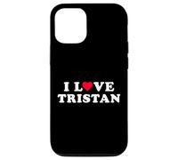 Coque pour iPhone 13 J'aime Tristan, petite amie et petit ami faisant correspondre le nom Tristan